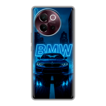 Силиконовый чехол на Vivo V40 Lite 5G с принтом BMW БМВ