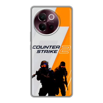 Силиконовый чехол на Vivo V40 Lite 5G с принтом Counter Strike
