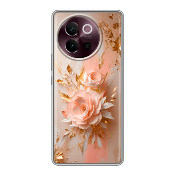 Силиконовый чехол на Vivo V40 Lite 5G с принтом женский