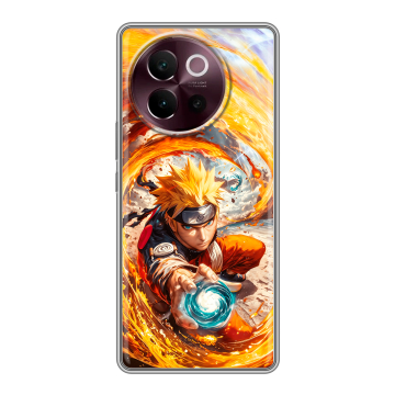 Силиконовый чехол на Vivo V40 Lite 5G с принтом Аниме Наруто Naruto