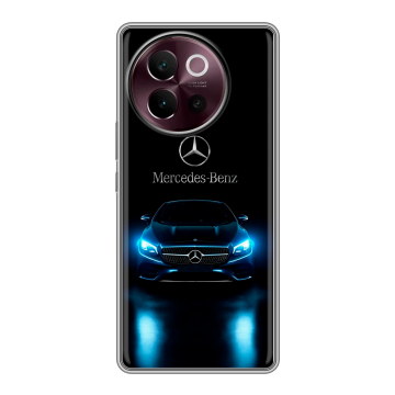 Силиконовый чехол на Vivo V40 Lite 5G с принтом Mercedes Мерседес