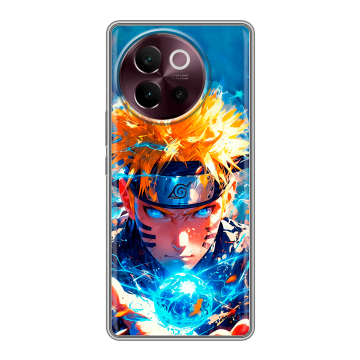 Силиконовый чехол на Vivo V40 Lite 5G с принтом Аниме Наруто Naruto