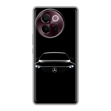 Силиконовый чехол на Vivo V40 Lite 5G с принтом Mercedes Мерседес