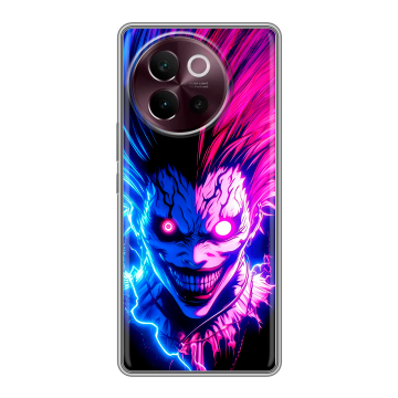 Силиконовый чехол на Vivo V40 Lite 5G с принтом Death note Тетрадь смерти