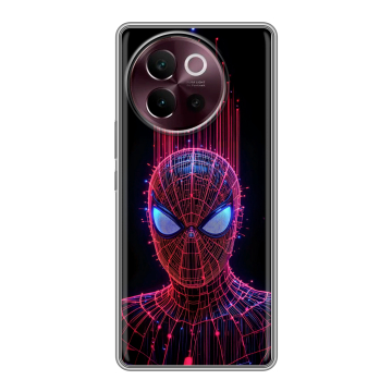 Силиконовый чехол на Vivo V40 Lite 5G с принтом Spiderman Человек паук