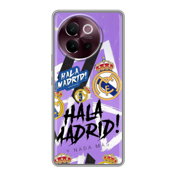 Силиконовый чехол на Vivo V40 Lite 5G с принтом Real Madrid Реал Мадрид