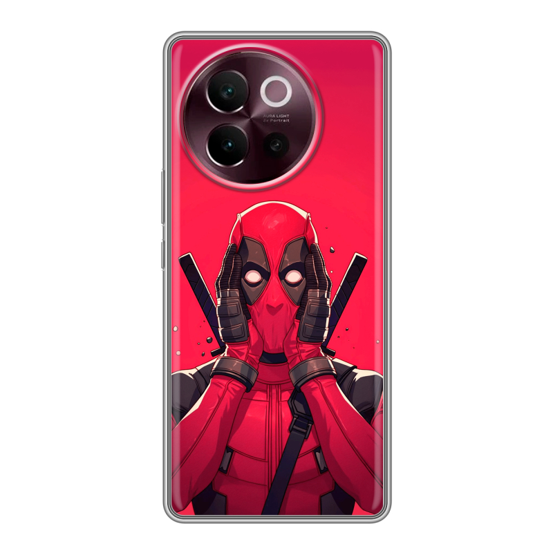 Силиконовый чехол на Vivo V40 Lite 5G с принтом Дедпул Deadpool Силиконовый чехол на Vivo V40 Lite 5G с принтом Дедпул Deadpool