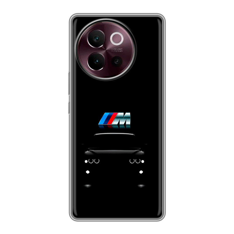 Силиконовый чехол на Vivo V40 Lite 5G с принтом БМВ BMW Силиконовый чехол на Vivo V40 Lite 5G с принтом БМВ BMW