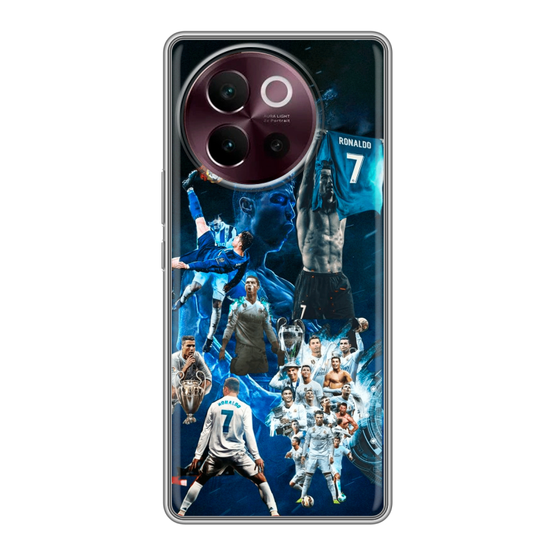 Силиконовый чехол на Vivo V40 Lite 5G с принтом Реал Роналдо Силиконовый чехол на Vivo V40 Lite 5G с принтом Реал Роналдо