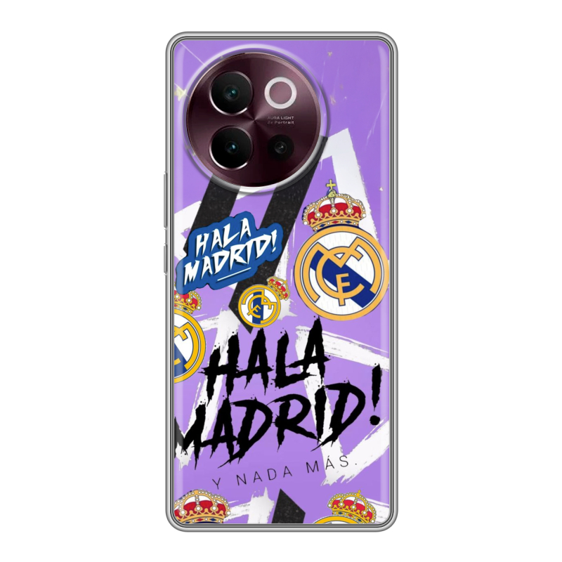 Силиконовый чехол на Vivo V40 Lite 5G с принтом Real Madrid Реал Мадрид Силиконовый чехол на Vivo V40 Lite 5G с принтом Real Madrid Реал Мадрид