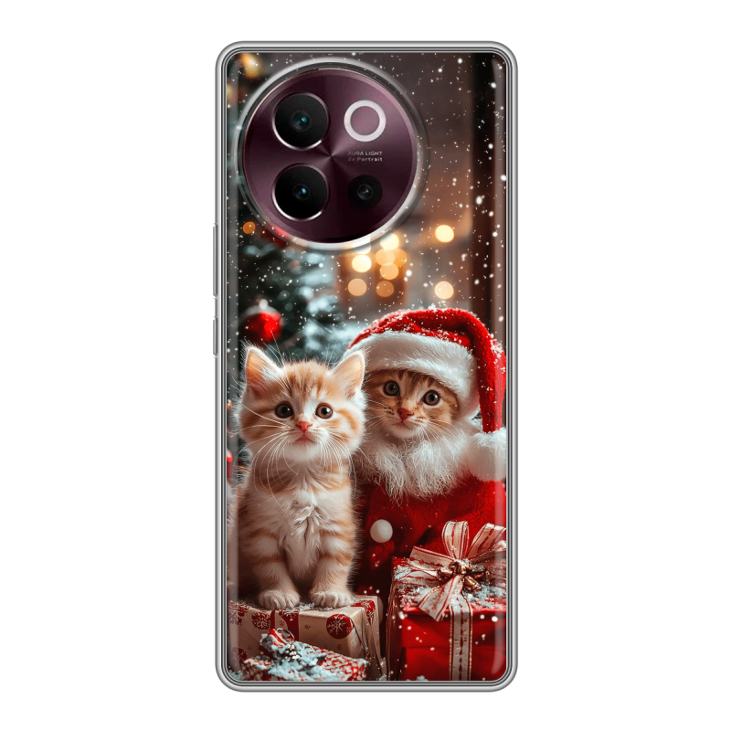 Силиконовый чехол на Vivo V40 Lite 5G с принтом Новый год Силиконовый чехол на Vivo V40 Lite 5G с принтом Новый год