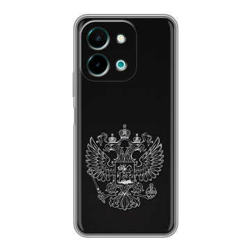 Силиконовый чехол на Vivo Y28 с принтом Герб России Силиконовый чехол на Vivo Y28 с принтом Герб России