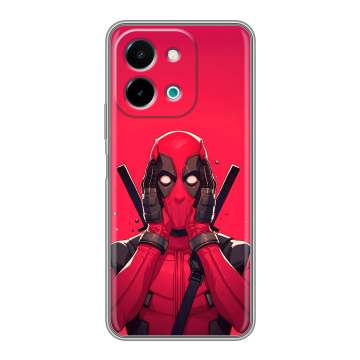 Силиконовый чехол на Vivo Y28 с принтом Дедпул Deadpool