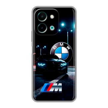 Силиконовый чехол на Vivo Y28 с принтом БМВ BMW Силиконовый чехол на Vivo Y28 с принтом БМВ BMW
