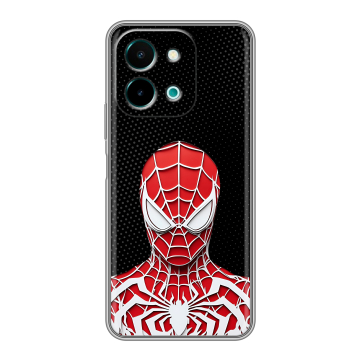 Силиконовый чехол на Vivo Y28 с принтом человек паук spiderman