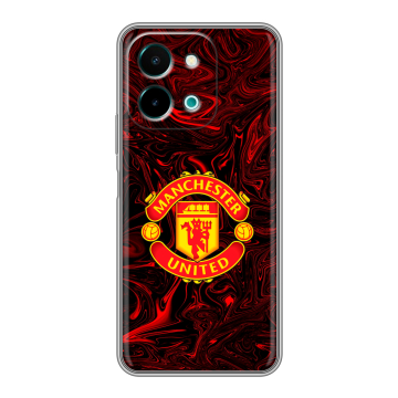 Силиконовый чехол на Vivo Y28 с принтом Manchester United Силиконовый чехол на Vivo Y28 с принтом Manchester United
