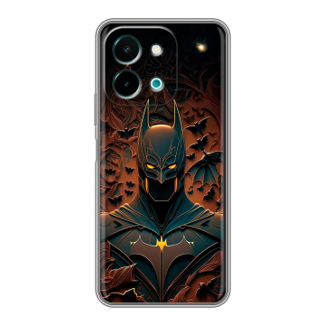 Силиконовый чехол на Vivo Y28 с принтом Batman Бэтмен Силиконовый чехол на Vivo Y28 с принтом Batman Бэтмен