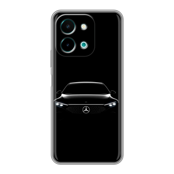 Силиконовый чехол на Vivo Y28 с принтом Mercedes Мерседес