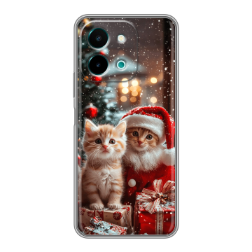 Силиконовый чехол на Vivo Y28 с принтом Новый год Силиконовый чехол на Vivo Y28 с принтом Новый год