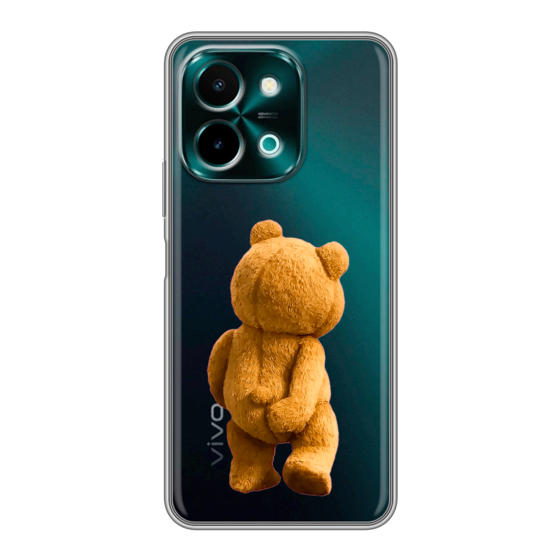 Силиконовый чехол на Vivo Y28 с принтом Медведь Силиконовый чехол на Vivo Y28 с принтом Медведь