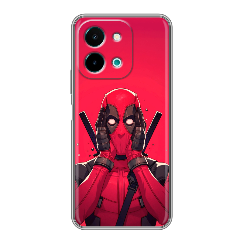 Силиконовый чехол на Vivo Y28 с принтом Дедпул Deadpool Силиконовый чехол на Vivo Y28 с принтом Дедпул Deadpool