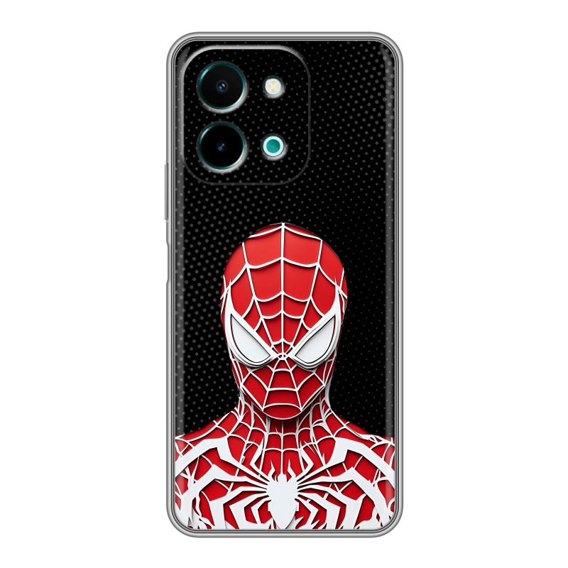 Силиконовый чехол на Vivo Y28 с принтом человек паук spiderman Силиконовый чехол на Vivo Y28 с принтом человек паук spiderman