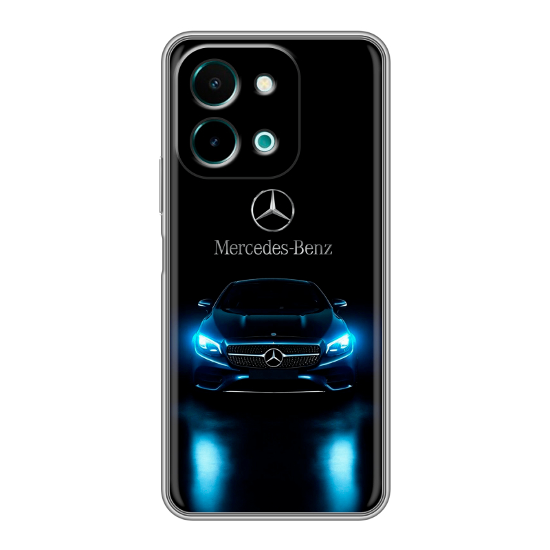 Силиконовый чехол на Vivo Y28 с принтом Mercedes Мерседес Силиконовый чехол на Vivo Y28 с принтом Mercedes Мерседес