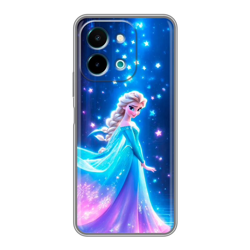 Силиконовый чехол на Vivo Y28 с принтом Холодное сердце Frozen Силиконовый чехол на Vivo Y28 с принтом Холодное сердце Frozen