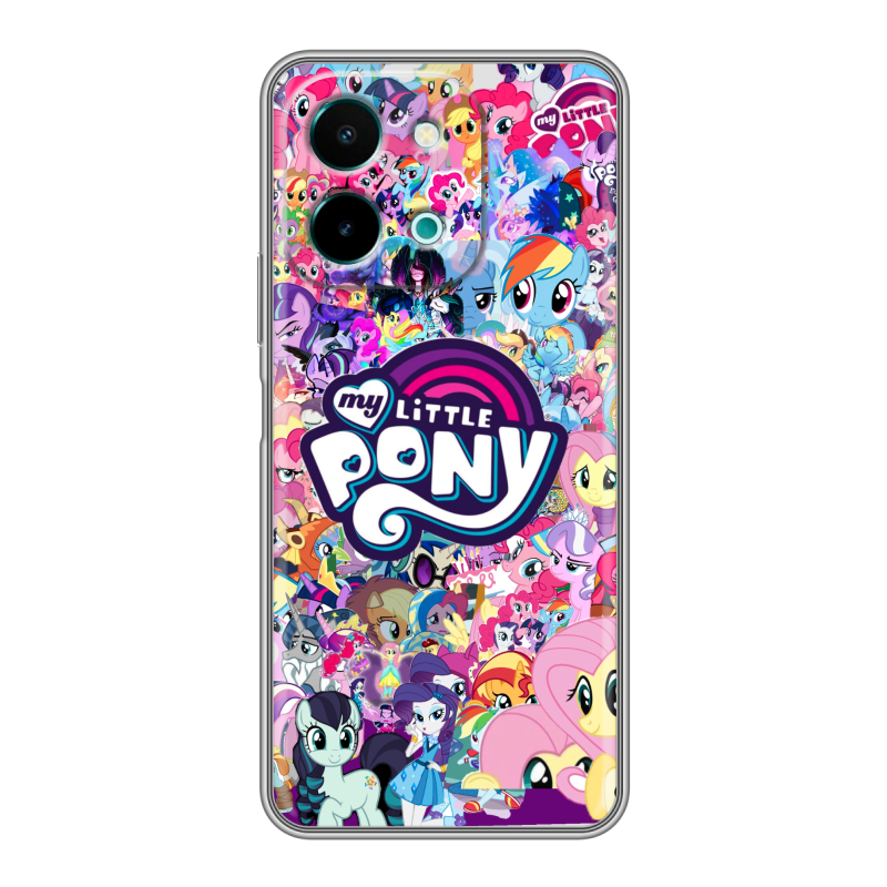 Силиконовый чехол на Vivo Y28 с принтом My little pony Дружба чудо Силиконовый чехол на Vivo Y28 с принтом My little pony Дружба чудо