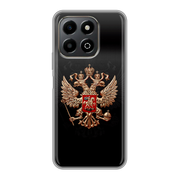 Силиконовый чехол на Honor X6b с принтом Герб России Силиконовый чехол на Honor X6b с принтом Герб России