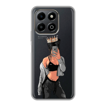 Силиконовый чехол на Honor X6b с принтом Женские принты Силиконовый чехол на Honor X6b с принтом Женские принты
