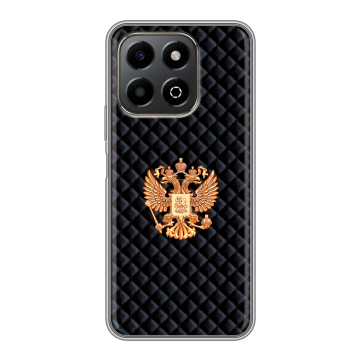 Силиконовый чехол на Honor X6b с принтом Герб России принт Силиконовый чехол на Honor X6b с принтом Герб России принт
