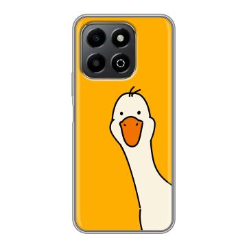 Силиконовый чехол на Honor X6b с принтом Утка Силиконовый чехол на Honor X6b с принтом Утка
