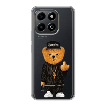 Силиконовый чехол на Honor X6b с принтом Мишка