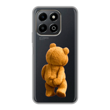 Силиконовый чехол на Honor X6b с принтом Медведь Силиконовый чехол на Honor X6b с принтом Медведь