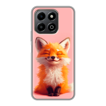 Силиконовый чехол на Honor X6b с принтом милая лиса Силиконовый чехол на Honor X6b с принтом милая лиса