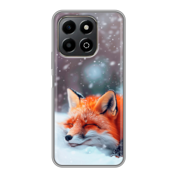 Силиконовый чехол на Honor X6b с принтом лиса Силиконовый чехол на Honor X6b с принтом лиса