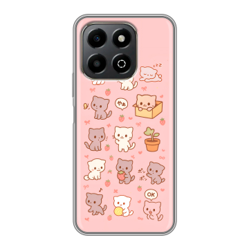 Силиконовый чехол на Honor X6b с принтом Hello Kitty Хелоу Кити Силиконовый чехол на Honor X6b с принтом Hello Kitty Хелоу Кити