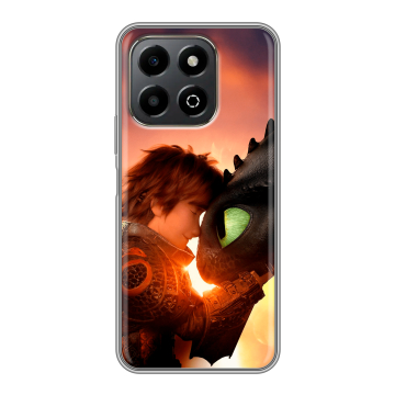 Силиконовый чехол на Honor X6b с принтом Как приручить дракона Силиконовый чехол на Honor X6b с принтом Как приручить дракона