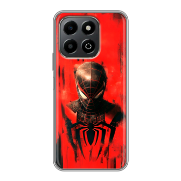 Силиконовый чехол на Honor X6b с принтом человек паук spiderman Силиконовый чехол на Honor X6b с принтом человек паук spiderman
