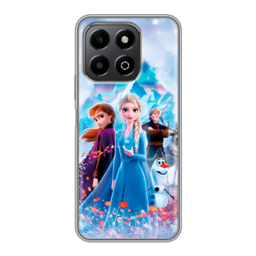 Силиконовый чехол на Honor X6b с принтом Холодное сердце Frozen Силиконовый чехол на Honor X6b с принтом Холодное сердце Frozen