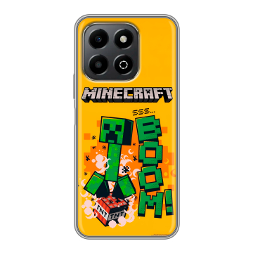Силиконовый чехол на Honor X6b с принтом Майнкрафт Minecraft