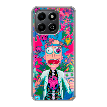 Силиконовый чехол на Honor X6b с принтом Рик и Морти Rick Morty
