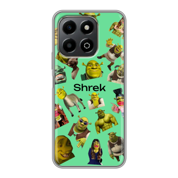 Силиконовый чехол на Honor X6b с принтом Шрек Shrek