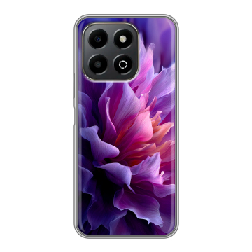 Силиконовый чехол на Honor X6b с принтом женский цветы Силиконовый чехол на Honor X6b с принтом женский цветы