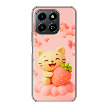 Силиконовый чехол на Honor X6b с принтом для девочек