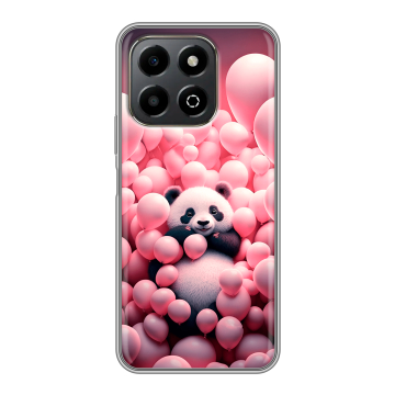 Силиконовый чехол на Honor X6b с принтом Панда Силиконовый чехол на Honor X6b с принтом Панда