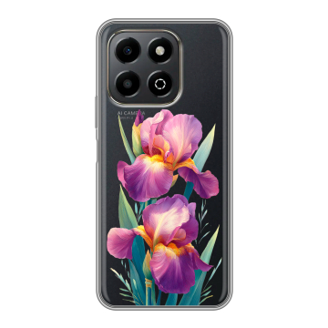 Силиконовый чехол на Honor X6b с принтом Цветы орхидеи