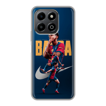 Силиконовый чехол на Honor X6b с принтом Барселона Barca Yamal Силиконовый чехол на Honor X6b с принтом Барселона Barca Yamal