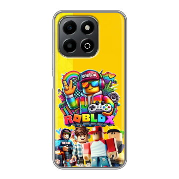 Силиконовый чехол на Honor X6b с принтом Roblox Роблокс Силиконовый чехол на Honor X6b с принтом Roblox Роблокс